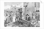 Pillory at Old Boston Town House Square Circa 1657 by Anonymous