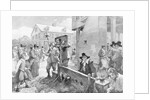 Pillory at Old Boston Town House Square Circa 1657 by Anonymous