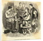 Minister and His Family Singing Hymns from Books by Anonymous