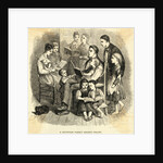 Minister and His Family Singing Hymns from Books by Anonymous