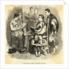 Minister and His Family Singing Hymns from Books by Anonymous