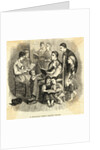 Minister and His Family Singing Hymns from Books by Anonymous