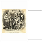 Minister and His Family Singing Hymns from Books by Anonymous