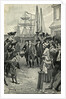 Illustration of Benjamin Franklin's Return to Philadelphia by Benjamin West Clinedinst