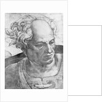 Detail of The Prophet Joel from the Sistine Chapel Ceiling Fresco Series by Michelangelo