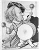 Cartoon of Richard Wagner Banging a Drum by Anonymous