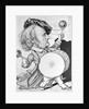 Cartoon of Richard Wagner Banging a Drum by Anonymous