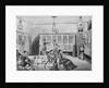 Woodcut Depiction of Early Telephone Room by Anonymous