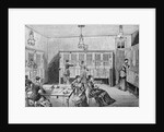 Woodcut Depiction of Early Telephone Room by Anonymous