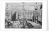 Woodcut Depiction of Early Telephone Room by Anonymous