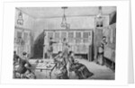Woodcut Depiction of Early Telephone Room by Anonymous