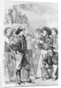 Woodcut of Early British Navy Men by Anonymous