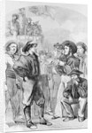Woodcut of Early British Navy Men by Anonymous