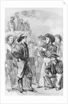 Woodcut of Early British Navy Men by Anonymous