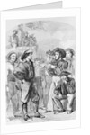 Woodcut of Early British Navy Men by Anonymous