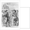 Woodcut of Early British Navy Men by Anonymous