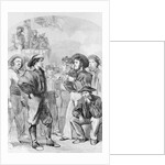 Woodcut of Early British Navy Men by Anonymous