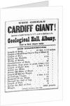 Poster for Cardiff Giant by Anonymous