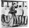 Woman Riding Train by Anonymous
