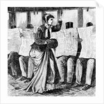 Woman Riding Train by Anonymous