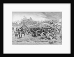 Print of an Army Camp During the Thirty Years War by Anonymous