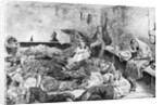 Illustration of 19th Century Lodging in the Bowery by Anonymous