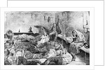 Illustration of 19th Century Lodging in the Bowery by Anonymous