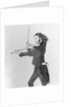 Nicolo Paganini Playing Violin by Anonymous