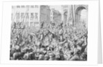 Francis II with Frederick Wilhelm and Alexander I Galloping Threw Town by Anonymous