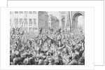 Francis II with Frederick Wilhelm and Alexander I Galloping Threw Town by Anonymous