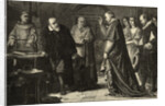 Galileo (Left) Meets with Church Leaders by Anonymous