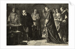 Galileo (Left) Meets with Church Leaders by Anonymous
