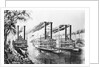 Steamboats Docking on Shore by Anonymous