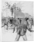 Railroad Strikers Displaying Negative Actions by Anonymous