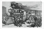 Railroad Strikers Displaying Negative Actions by Anonymous