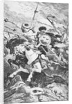 Huns Searching Danube Valley by Anonymous