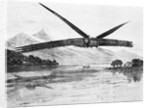 Steam Engined Airplane Flying by Anonymous