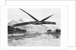 Steam Engined Airplane Flying by Anonymous
