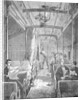 Families Lounging in Train by Anonymous