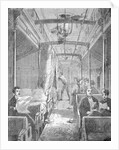 Families Lounging in Train by Anonymous
