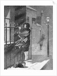 Women Peering Inside Window by Anonymous