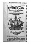 Advertisement Seeking Colonists for Virginia by Anonymous