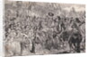 Charles II on Horseback Being Greeted by Citizens