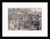 Charles II on Horseback Being Greeted by Citizens