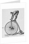 Acrobat Riding Bicycle by Anonymous