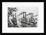 Steamboat Race by Anonymous