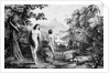 Adam and Eve in Garden of Eden by Anonymous