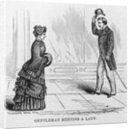 Gentleman Meeting a Lady by Anonymous