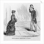 Gentleman Meeting a Lady by Anonymous
