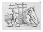 Roman Soldiers Preparing War Machine to Launch Arrows by Anonymous